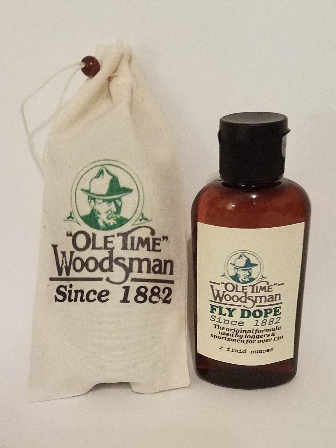 FINALLY SCIENCE IS CATCHING UP TO OLE TIME WOODSMAN FLY DOPE SINCE 1882